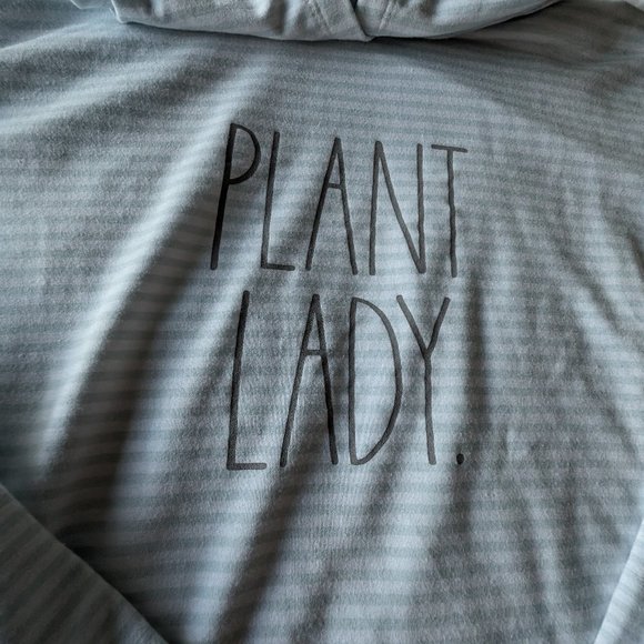 Plant Lady Striped Hoody- women's XL - Picture 2 of 11